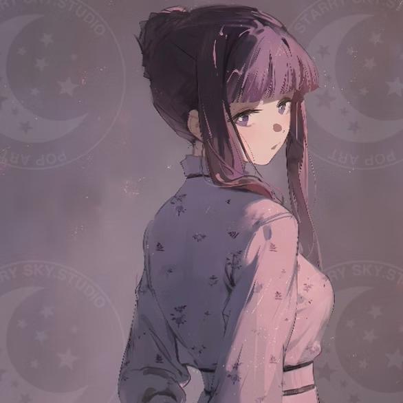 【預購】星空《碎花裙菲倫》葬送的芙莉蓮裝飾畫 星空《碎花裙菲倫》葬送的芙莉蓮裝飾畫