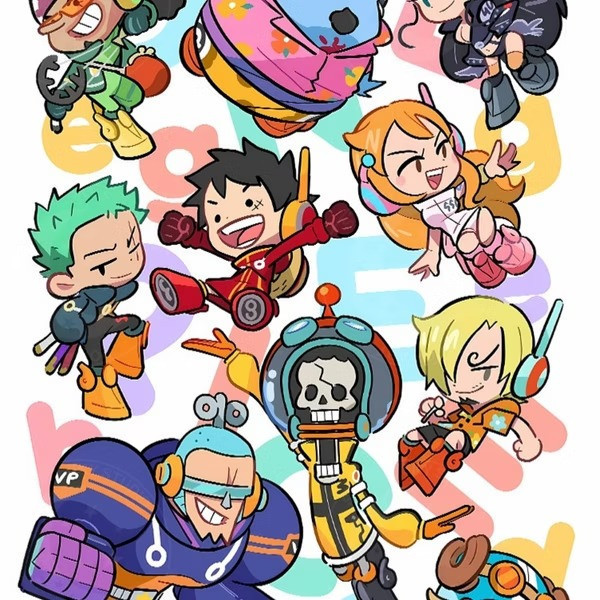 【預購】星空《Q版海賊蛋頭島》裝飾畫 海賊王 星空《Q版海賊蛋頭島》裝飾畫 海賊王