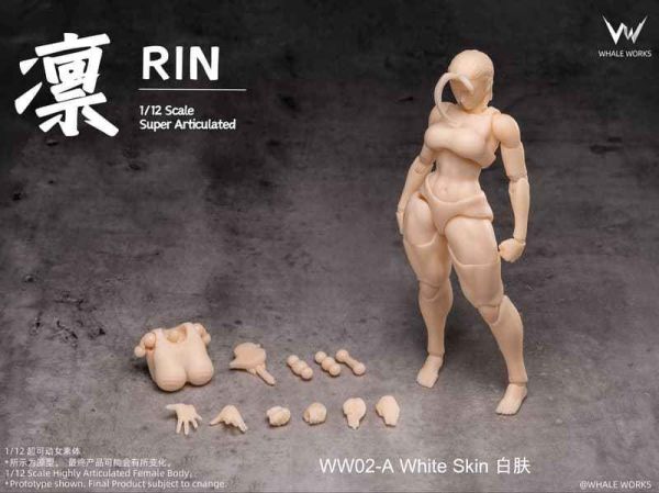 【2026/03月預購】可動女素體 WW02-A 鯨工坊 6吋 凜RIN 白膚 可動女素體 WW02-A 鯨工坊 6吋 凜RIN 白膚