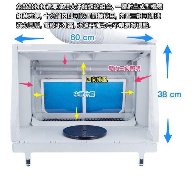 【即將再到貨】Sheing 605 Plus 水簾式抽風箱 抽風箱 噴漆箱 模型噴漆 Sheing 605 Plus 水簾式抽風箱 抽風箱 噴漆箱 模型噴漆