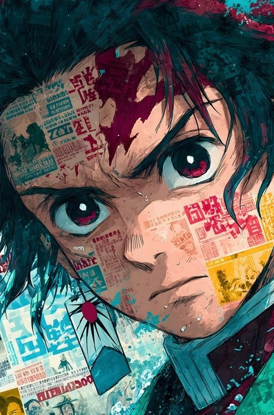 【預購】H2《海報炭治郎》鬼滅之刃裝飾畫 H2《海報炭治郎》鬼滅之刃裝飾畫