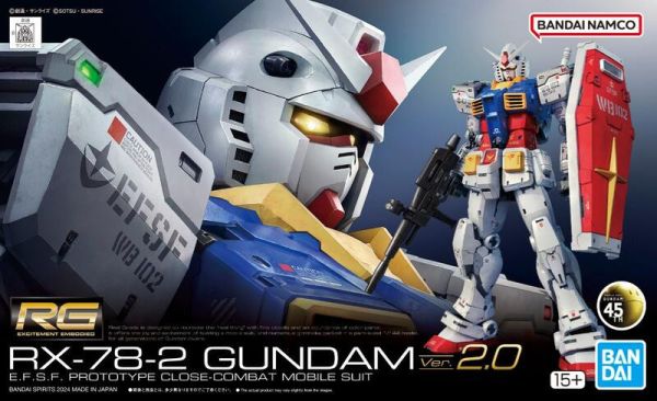 【現貨】BANDAI 萬代 RG 1/144 RX-78-2 初鋼 鋼彈 Ver.2.0 BANDAI 萬代 RG 1/144 RX-78-2 初鋼 鋼彈 Ver.2.0