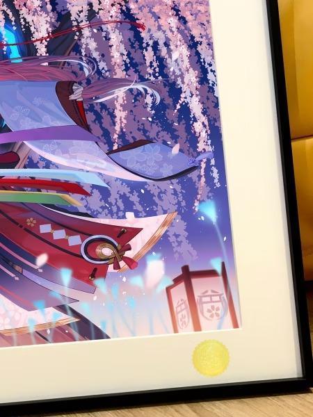 【預購】星空《八重神子》祈福神子裝飾畫 原神 星空《八重神子》祈福神子裝飾畫 原神