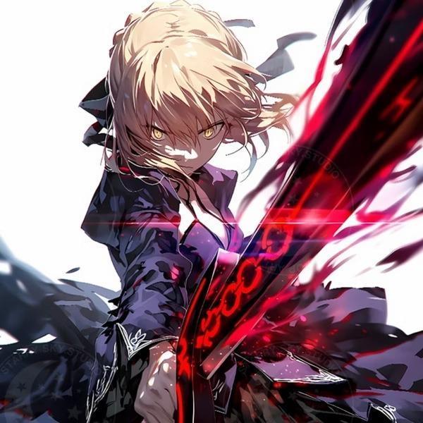 【預購】星空《黑裙saber》裝飾畫 Fate 星空《黑裙saber》裝飾畫 Fate