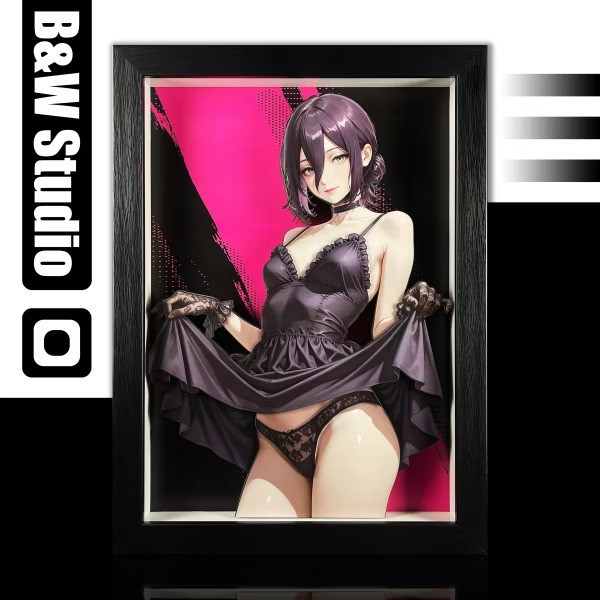 【預購】黑白畫映B&W《蕾潔》立體裝飾畫 鏈鋸人 黑白畫映B&W《蕾潔》立體裝飾畫 鏈鋸人