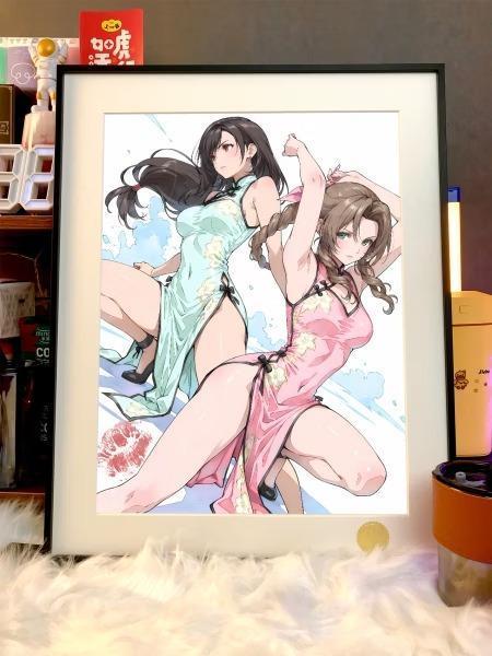 【預購】星空《蒂法&愛麗絲》裝飾畫 最終幻想 星空《蒂法&愛麗絲》裝飾畫 最終幻想