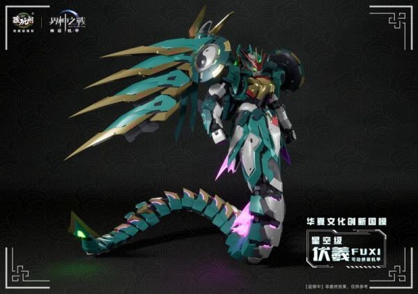 【2025/12月預購】藏玩閣 界神之戰 星空級 伏羲FUXI遂龍 三型態 豪華版 合金骨架組裝模型 藏玩閣 界神之戰 星空級 伏羲FUXI遂龍 三型態 豪華版 合金骨架組裝模型
