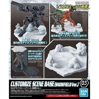 【現貨】 BANDAI 1/144 30MM 改裝用 場景台座 雪原版本 BANDAI 1/144 30MM 改裝用 場景台座 雪原版本