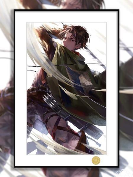 【預購】H2《兵長里維·阿卡曼》裝飾畫 進擊的巨人 H2《兵長里維·阿卡曼》裝飾畫 進擊的巨人