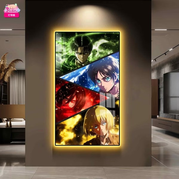 【預購】阿喵畫社《進擊的巨人》進擊的巨人燈帶畫 阿喵畫社《進擊的巨人》進擊的巨人燈帶畫