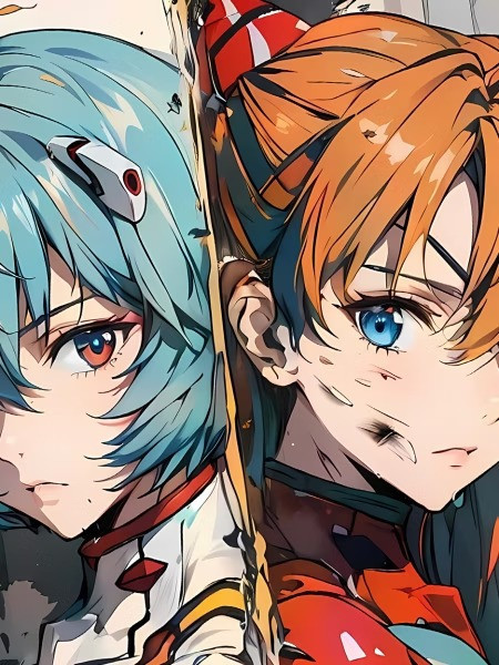 【預購】星空《戰損香麗》明日香&綾波零裝飾畫 新世紀福音戰士 星空《戰損香麗》明日香&綾波零裝飾畫 新世紀福音戰士