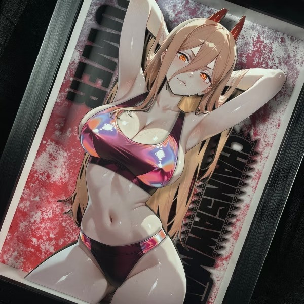 【預購】黑白畫映B&W《泳裝帕瓦》立體裝飾畫 鏈鋸人 黑白畫映B&W《泳裝帕瓦》立體裝飾畫 鏈鋸人