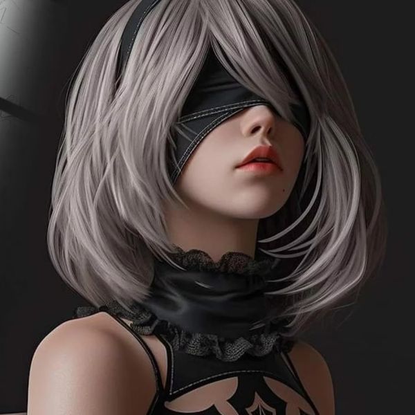 【預購】阿喵畫社《2B》尼爾：機械紀元 玻璃擺臺 阿喵畫社《2B》尼爾：機械紀元 玻璃擺臺