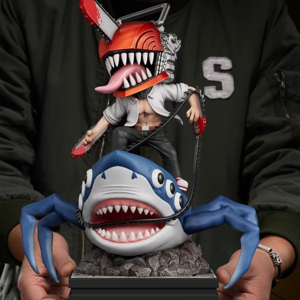 【預購】POPO Q版電次 鏈鋸騎鯊魚 桌擺 第六彈 鏈鋸人 POPO Q版電次 鏈鋸騎鯊魚 桌擺 第六彈 鏈鋸人