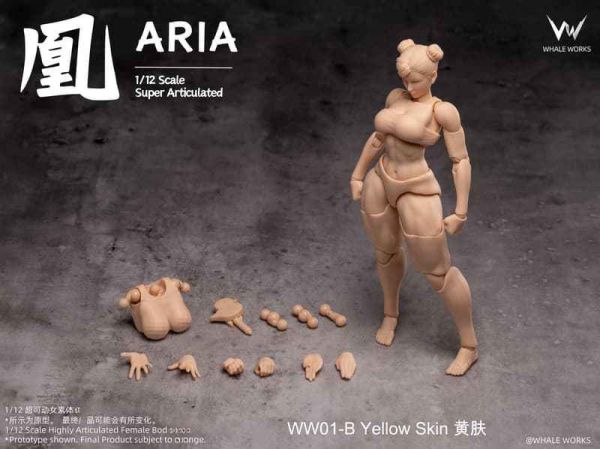 【2026/03月預購】可動女素體 WW01-B 鯨工坊 6吋 凰ARIA 黃膚 可動女素體 WW01-B 鯨工坊 6吋 凰ARIA 黃膚