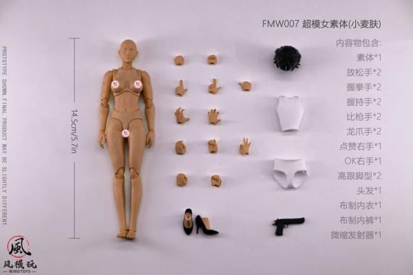 【2026/09月預購】風模玩 WindToys 1/12 超模女素體  三色 風模玩 WindToys 1/12 超模女素體  三色