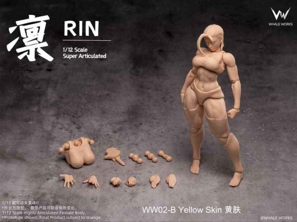 【2026/03月預購】可動女素體 WW02-B 鯨工坊 6吋 凜RIN 黃膚 可動女素體 WW02-B 鯨工坊 6吋 凜RIN 黃膚