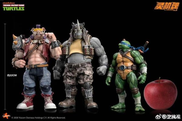 【2026/12月預購】靈機魂 忍者龜系列 疣豬比巴 犀牛洛克史迪 可動成品人偶 【疣豬比巴】【犀牛洛克史迪】 LC工作室 雪人YETI 大腳怪 BIGFOOT 可動人偶  【紅色】【白色】 【 SKOOKUM 黑色】