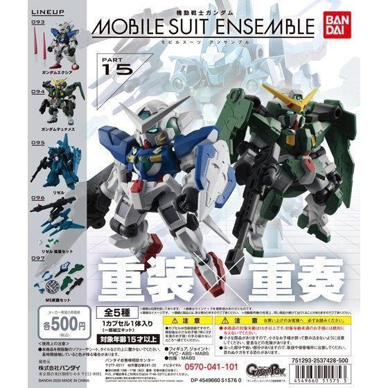 【2026/09月預購】機動戰士鋼彈MOBILE SUIT ENSEMBLE 15  5款一套 機動戰士鋼彈MOBILE SUIT ENSEMBLE 15