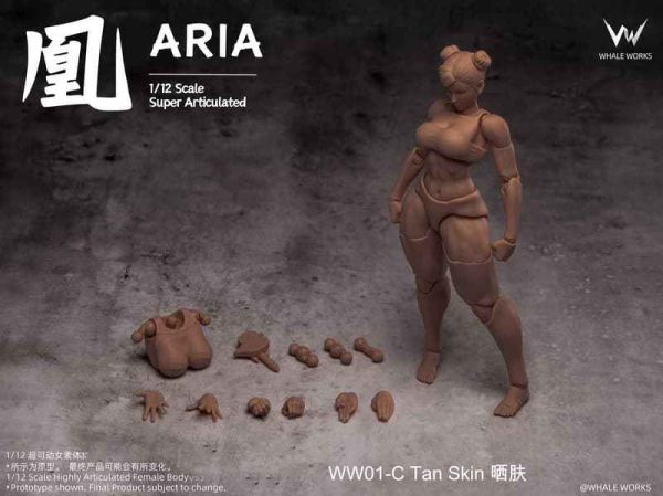 【2026/03月預購】可動女素體 WW01-C 鯨工坊 6吋 凰ARIA 曬膚 可動女素體 WW01-C 鯨工坊 6吋 凰ARIA 曬膚