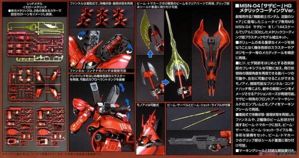 【現貨】HGUC 1/144 MSN-04 SAZABI 沙薩比(金屬質感版) HGUC 1/144 MSN-04 SAZABI 沙薩比(金屬質感版)