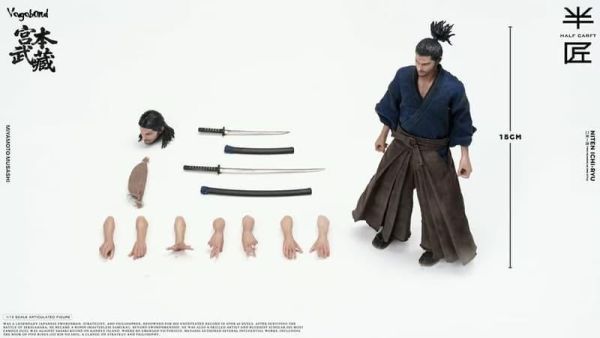 【2026/09月預購】半匠 1/12 宮本武藏 可動人偶 半匠 1/12 宮本武藏 可動人偶