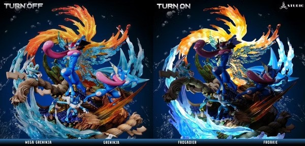 【預購】666撒旦 MEGA忍蛙 寶可夢神奇寶貝 巨型飛水手裡劍全員出陣 (雙配色) 666撒旦 MEGA忍蛙 寶可夢神奇寶貝 巨型飛水手裡劍全員出陣 (雙配色)