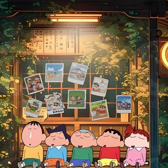 【預購】星空《門庭春日部》裝飾畫 蠟筆小新 星空《門庭春日部》裝飾畫 蠟筆小新