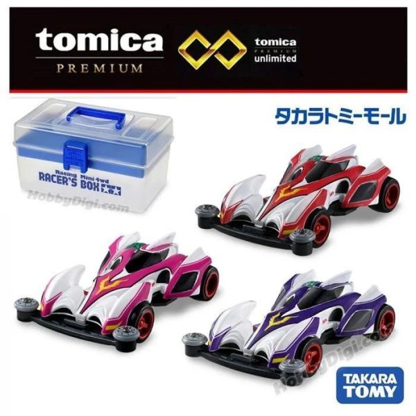 【現貨】TOMICA 無極限PRM 迷你四驅車賽車手收納盒(附3台車) TOMICA 無極限PRM 迷你四驅車賽車手收納盒(附3台車)