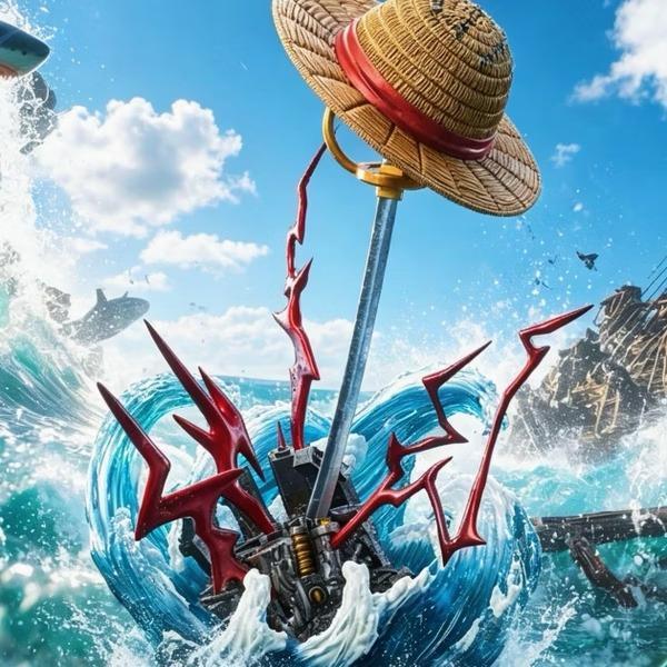 【預購】SOQ Q版 香克斯 紅髮傑克的劍 航海王武器擺件系列第一彈 SOQ Q版 香克斯 紅髮傑克的劍 航海王武器擺件系列第一彈