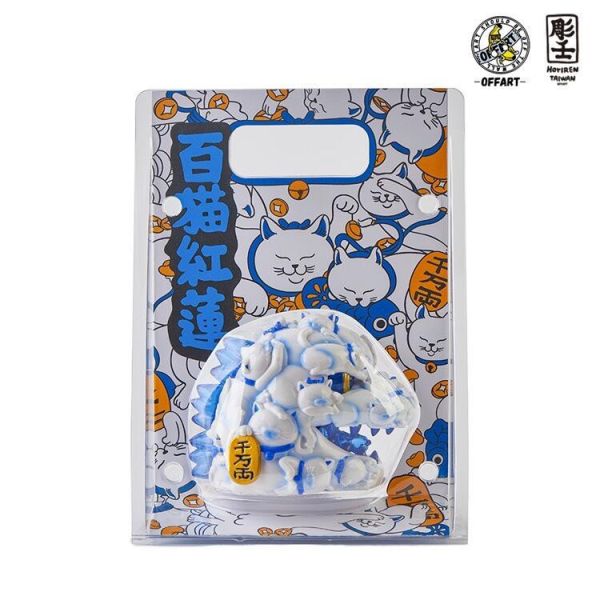 【現貨】12cm OFFART X 阿壬 百貓紅蓮 迷你招財頭雕 青花瓷 12cm OFFART X 阿壬 百貓紅蓮 迷你招財頭雕 青花瓷
