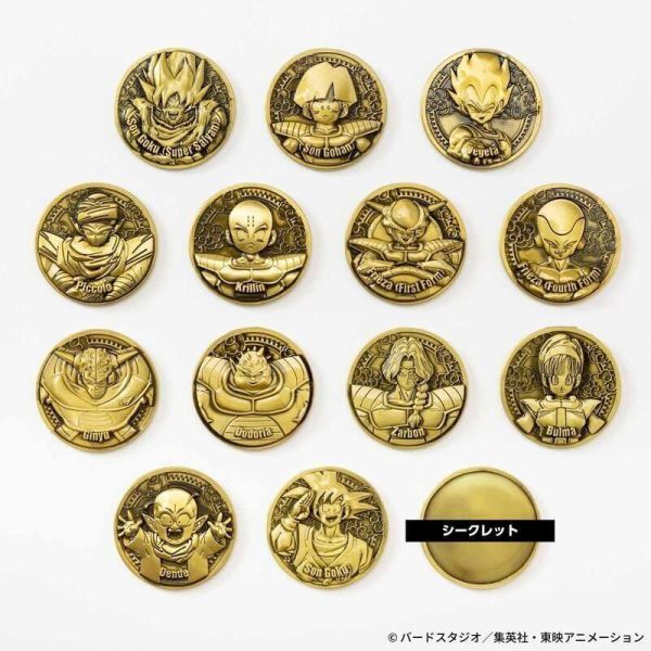 【現貨】七龍珠Z 金屬硬幣收藏集 第1彈 中盒14入 七龍珠Z 金屬硬幣收藏集 第1彈 中盒14入