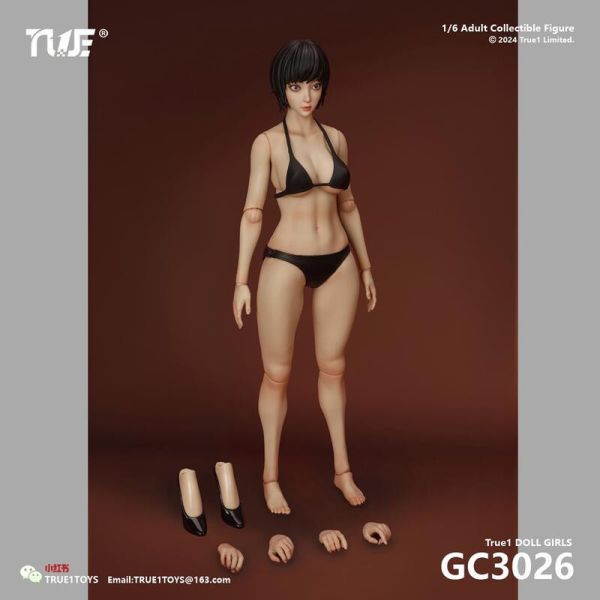 【2025/12月預購】1/6 可動 GC3025 女人偶基礎套裝 黑髮淺麥色 1/6 可動 GC3025 女人偶基礎套裝 黑髮淺麥色