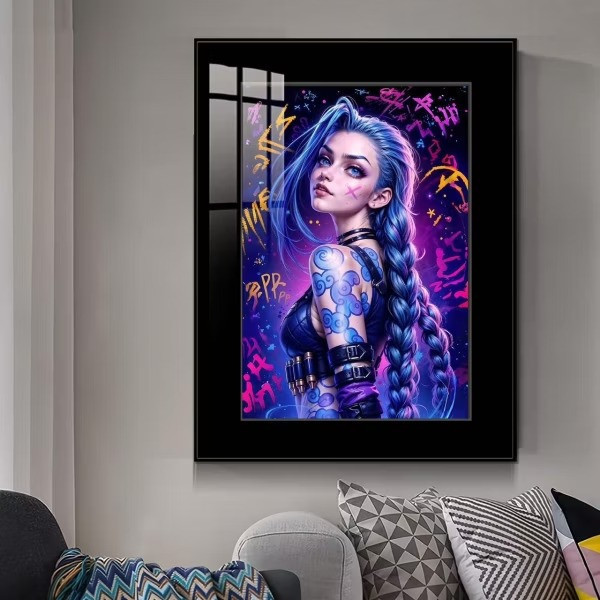 【預購】橘子《塗鴉風暴》 回眸金克斯 吉茵珂絲裝飾畫 英雄聯盟 橘子《塗鴉風暴》 回眸金克斯 吉茵珂絲裝飾畫 英雄聯盟