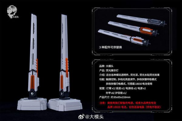 【現貨】大模頭 螢光展示燈 模型燈 大模頭 螢光展示燈 模型燈