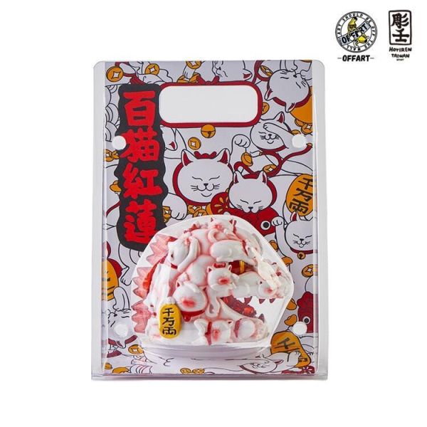 【現貨】12cm OFFART X 阿壬 百貓紅蓮 迷你招財頭雕 釉里紅 12cm OFFART X 阿壬 百貓紅蓮 迷你招財頭雕 釉里紅