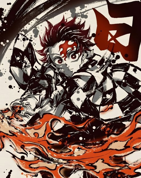 【預購】H2《灶門炭治郎》鬼滅之刃鬼殺隊火之神神樂動漫二次元裝飾畫 H2《灶門炭治郎》鬼滅之刃鬼殺隊火之神神樂動漫二次元裝飾畫