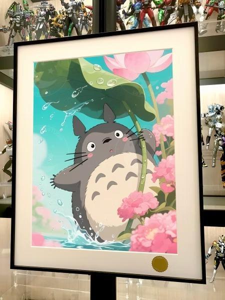 【預購】星空《荷葉龍貓》裝飾畫 宮崎駿 星空《荷葉龍貓》裝飾畫 宮崎駿