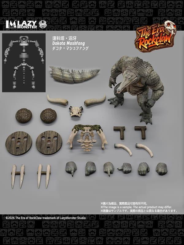 【2026/12月預購】懶工作室 岩爪紀元 第一波 鱷魚 怒鱗 沼牙蠻顱 可動人偶 懶工作室 岩爪紀元 第一波 鱷魚 怒鱗 沼牙蠻顱 可動人偶