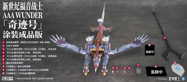 【2026/09月預購】星環重工 新世紀福音戰士新劇場版 AAA WUNDER 奇跡號 塗裝成品版 星環重工 新世紀福音戰士新劇場版 AAA WUNDER 奇跡號 塗裝成品版