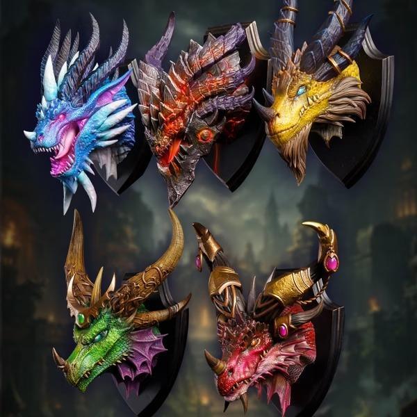 【預購】BRS黑石 五色守護巨龍冰箱貼 魔獸世界 BRS黑石 五色守護巨龍冰箱貼 魔獸世界