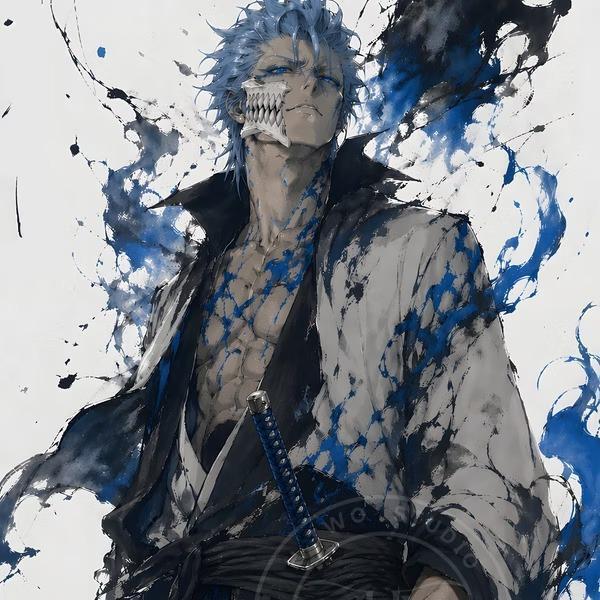 【預購】H2《水墨葛力姆喬》裝飾畫 BLEACH死神 H2《水墨葛力姆喬》裝飾畫 BLEACH死神