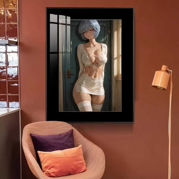 【預購】橘子《白絲綾波麗》 裝飾畫 新世紀福音戰士 橘子《白絲綾波麗》 裝飾畫 新世紀福音戰士