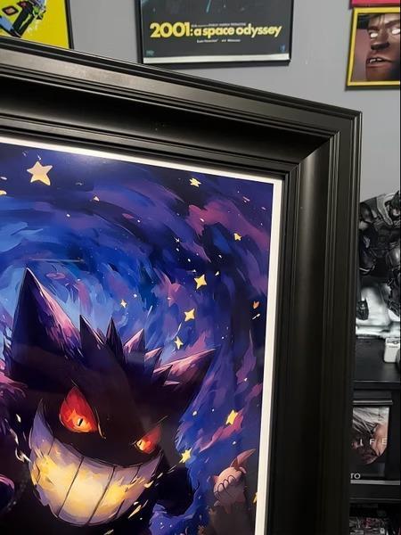 【預購】阿喵畫社《幽夜耿鬼》裝飾畫 寶可夢神奇寶貝 阿喵畫社《幽夜耿鬼》裝飾畫 寶可夢神奇寶貝