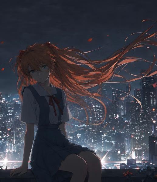 【預購】H2《夜景明日香》裝飾畫 EVA新世紀福音戰士 H2《夜景明日香》裝飾畫 EVA新世紀福音戰士