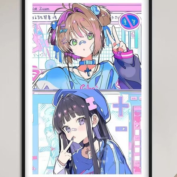 【預購】巴洛克《潮流魔法少女》小櫻跟知世 百變小櫻 庫洛魔法使 魔卡少女櫻 裝飾畫 巴洛克《潮流魔法少女》小櫻跟知世 百變小櫻 庫洛魔法使 魔卡少女櫻 裝飾畫