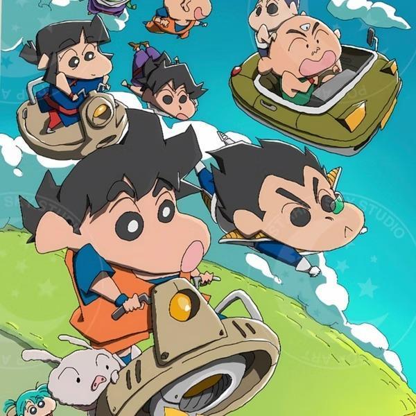 【預購】星空《龍珠小新》裝飾畫 七龍珠+蠟筆小新 星空《龍珠小新》裝飾畫 七龍珠+蠟筆小新