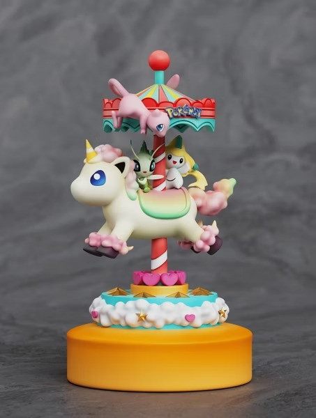 【預購】Sun太陽 三幻獸 寶可夢神奇寶貝遊樂園系列旋轉木馬第七彈 Sun太陽 三幻獸 寶可夢神奇寶貝遊樂園系列旋轉木馬第七彈