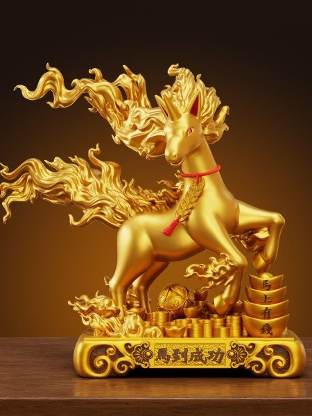 【預購】玩貝 烈焰馬招財擺件 寶可夢神奇寶貝 玩貝 烈焰馬招財擺件 寶可夢神奇寶貝