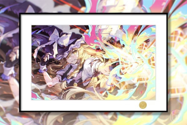 【預購】H2《霧雨魔理沙》裝飾畫 東方project H2《霧雨魔理沙》裝飾畫 東方project